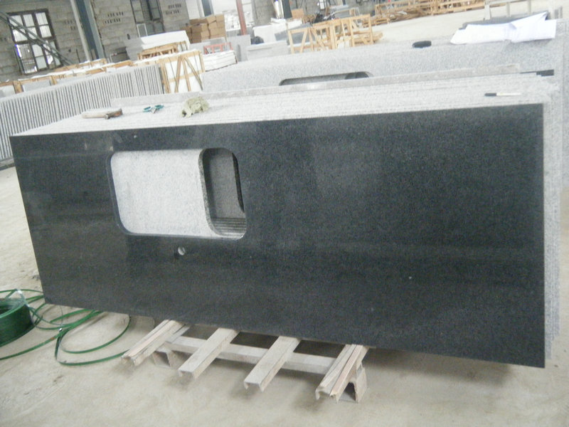 G654 Dark Grey Granite Kitchen Table Tops