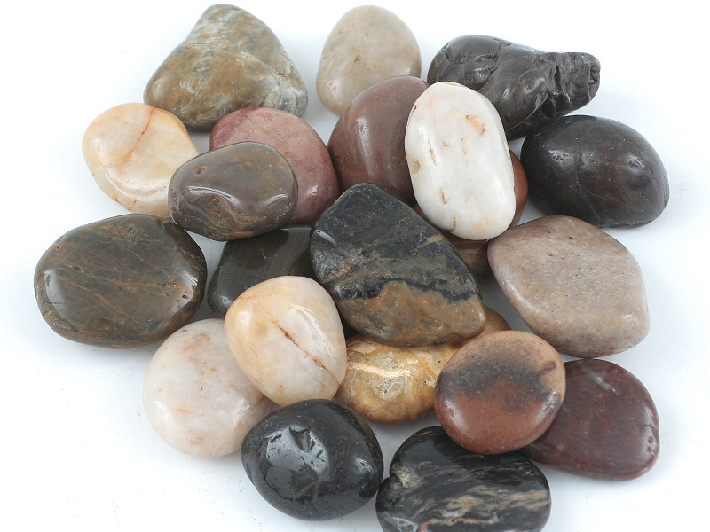 Mixed Color Natural River Pebble Stone